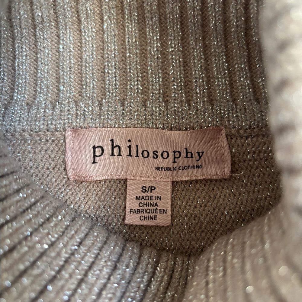 Philosophy Women's Sparkling Beige Sweater